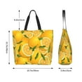 thumbnail image 5 of Yiaed Yellow Limes Print Handbag for Women Tote Purse Shoulder Bag Large Fashion Hobo Purse Handbag Shopping Tote, 5 of 5