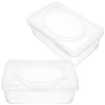 WHAMVOX 2 Pcs Hotel Tissue Box Travel Baby 19.50X12.50X9.00CM Transparent