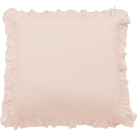 Hiend Accents Lily Euro Sham 27" x 27" - Blush - Sham ONLY