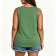 thumbnail image 6 of hoksml Women Round Neck Sleeveless Tank Top Curved Hem Loose Plus Size Casual Tee for Summer Daily Wear, 6 of 7