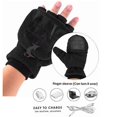 thumbnail image 4 of Guantes calefactables sin dedos con puerto USB, guantes térmicos de medio dedo., 4 of 5