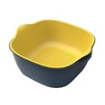 thumbnail image 1 of AKEGAMN 1PC Double Basket Home Drying Fruit Pot Washing Vegetables Creative Plastic Basket Kitchen Sink, 1 of 5