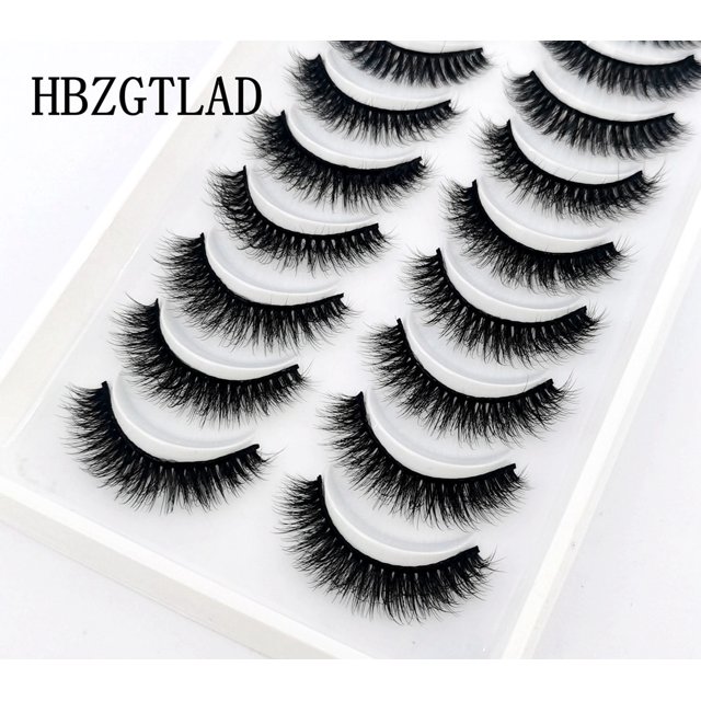 41 estilos, 10 pares de pestañas postizas de visón 3D largas naturales, kit de maquillaje de pestañas postizas, extensión de pestañas de visón, pestañas cortas Tan Jianjun unisex