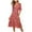 Red, variant on Beshee Spring Summer Dresses for Women 2025 Women Casual Simple V Neck Flower Print Strappy Lace Long Dress Sundresses for Women, Womens Dresses Blue L