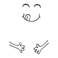 thumbnail image 3 of 1X Wall Art Fridge Wall Delicious Fridge Cute Happy Kitchen Stickers Home Decor, 3 of 3