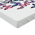 thumbnail image 2 of Ambesonne Navy and Blush Fitted Sheet 2 Pcs Set, Many Butterflies, Queen, Violet Blue Pink, 2 of 3