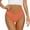 Orange, variant on Ladies Underwear Panties - Women's Low Waisted Ice Silk Seamless Crotch Breathable T Shaped Large Underwear, Seamless Underwear for Women,Color: White Size: S