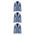 thumbnail image 3 of ZheElen Professional Look Suit Jackets For Polished And Fashionable Appearance blue M 3Set, 3 of 6