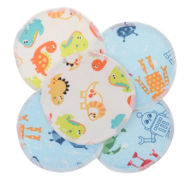 Bambú Suave De 5 Piezas, Patrones Para Mujeres Y Niñas, Toallitas Desmaquillantes Y Almohadillas Lavables Pecho shamjiam Almohadillas desmaquillantes reutilizables