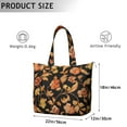 thumbnail image 4 of Flower Women's Large Weekend Travel Bag Moving Canvas Handbag Thick Double Layer Beach Weekend Travel Unisex Hospital Maternity Delivery with Toiletry Waterproof, 4 of 5