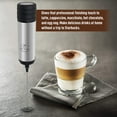 thumbnail image 4 of Zulay Kitchen High Powered Handheld Silver Milk Frother and Milk Foamer for Travel, 4 of 9