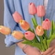 thumbnail image 2 of Flores artificiales de tulipanes de 10 piezas, ramo de tulipanes falsos, tacto Real, decoración del jardín del hogar para decoración de bodas, suministros para fiestas, 2 of 5