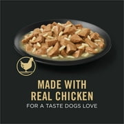 Purina Pro Plan Gravy Wet Large Breed Dog Food, Chicken and Rice Entrée, 13 oz Can