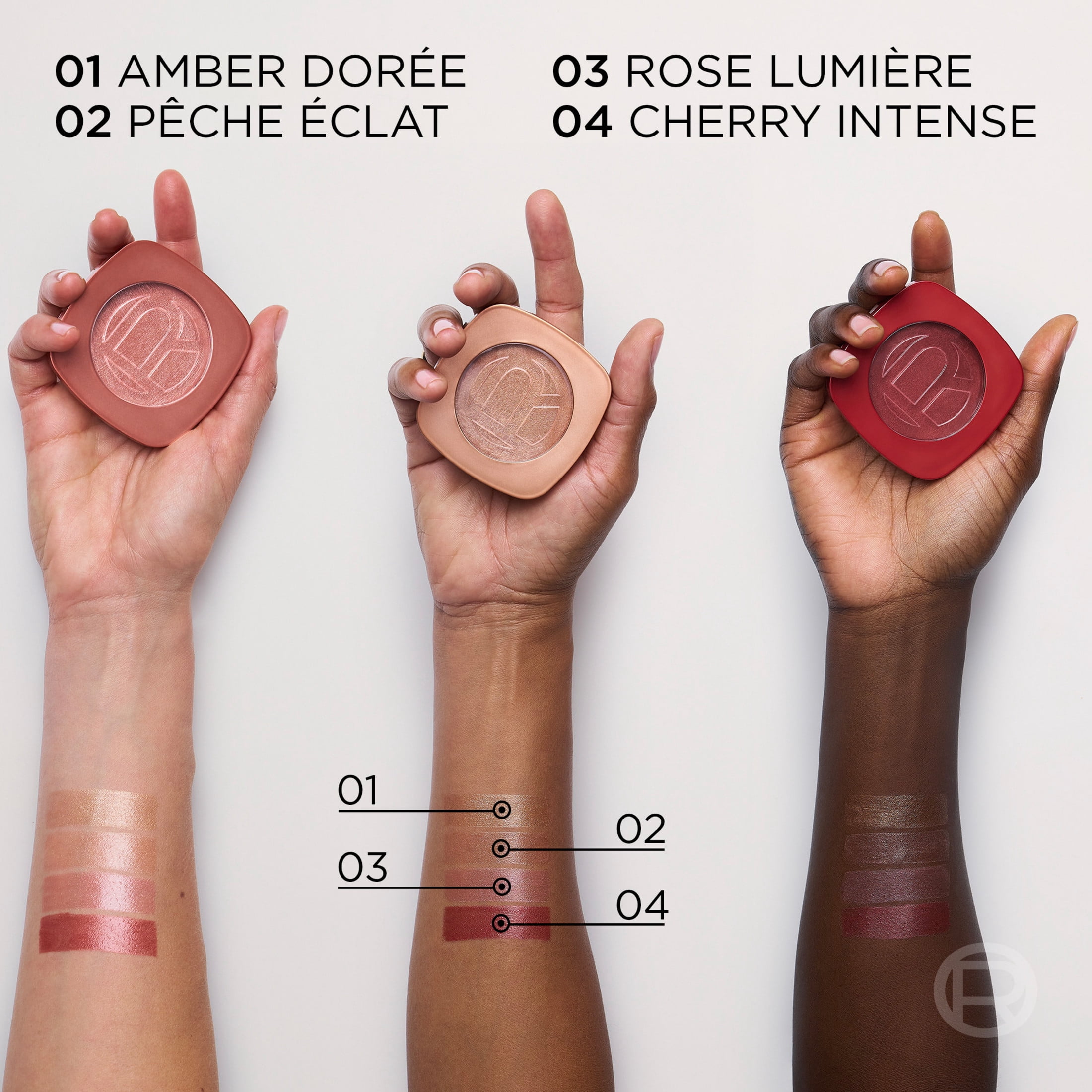 L'Oreal Paris True Match Hyaluron Tinted Cream Balm, Hydrating Blush and Highlight, Cherry Intense