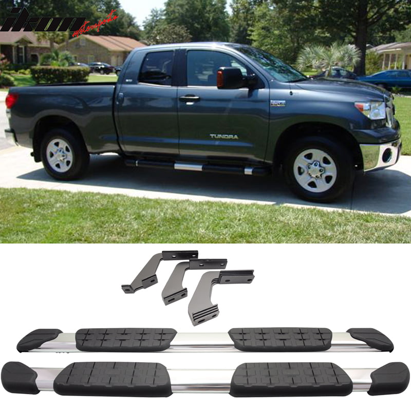 Compatible with 07-18 Toyota Tundra Double Cab 5 In Aluminum Side Step
