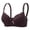 Coffee-bras, variant on Women Lace Underwire Bra, V Neck Full Coverage Push up Support Bralette for Older Women, Comfy Fashion Everyday All Match Brassiere L