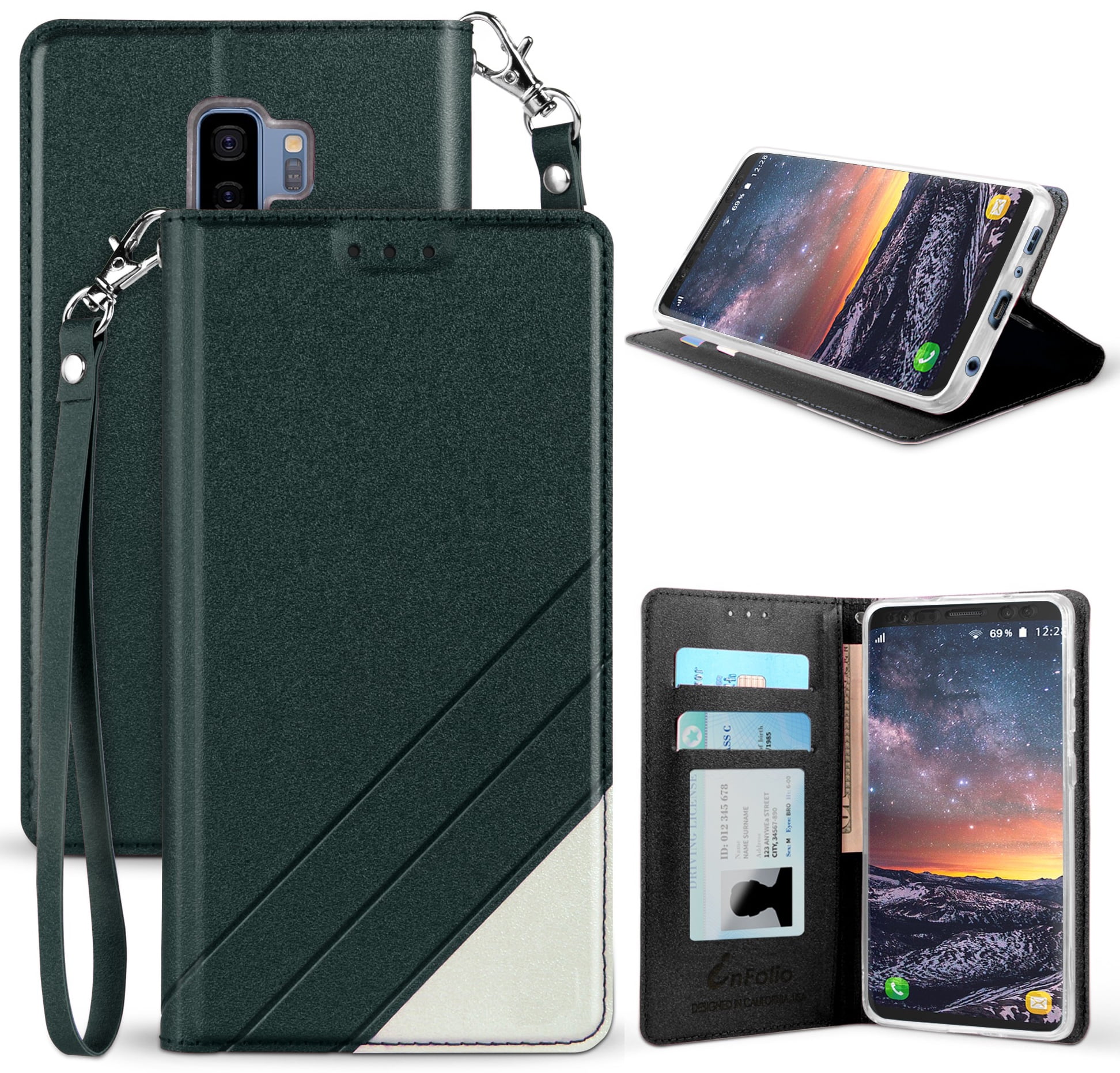 Galaxy S9 Plus Case, New Infolio Credit Card Slot Cover, View Stand ...