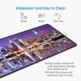 thumbnail image 6 of Desk Pad Mat Gaming Mouse Pads with Coasters, Stitched Edges Design Mouse Pad XXL Large Mouse Pad for Laptop Computers Chicago Skyline Scene at Night Desk Writing Mat for Office & Home 31.5x 11.8, 6 of 6