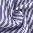 thumbnail image 2 of AKOEE Striped Button Up Shirts Women V Neck Plus Size Beach Summer Casual Short Sleeve Blouses Loose Fit, Purple 3XL, 2 of 7