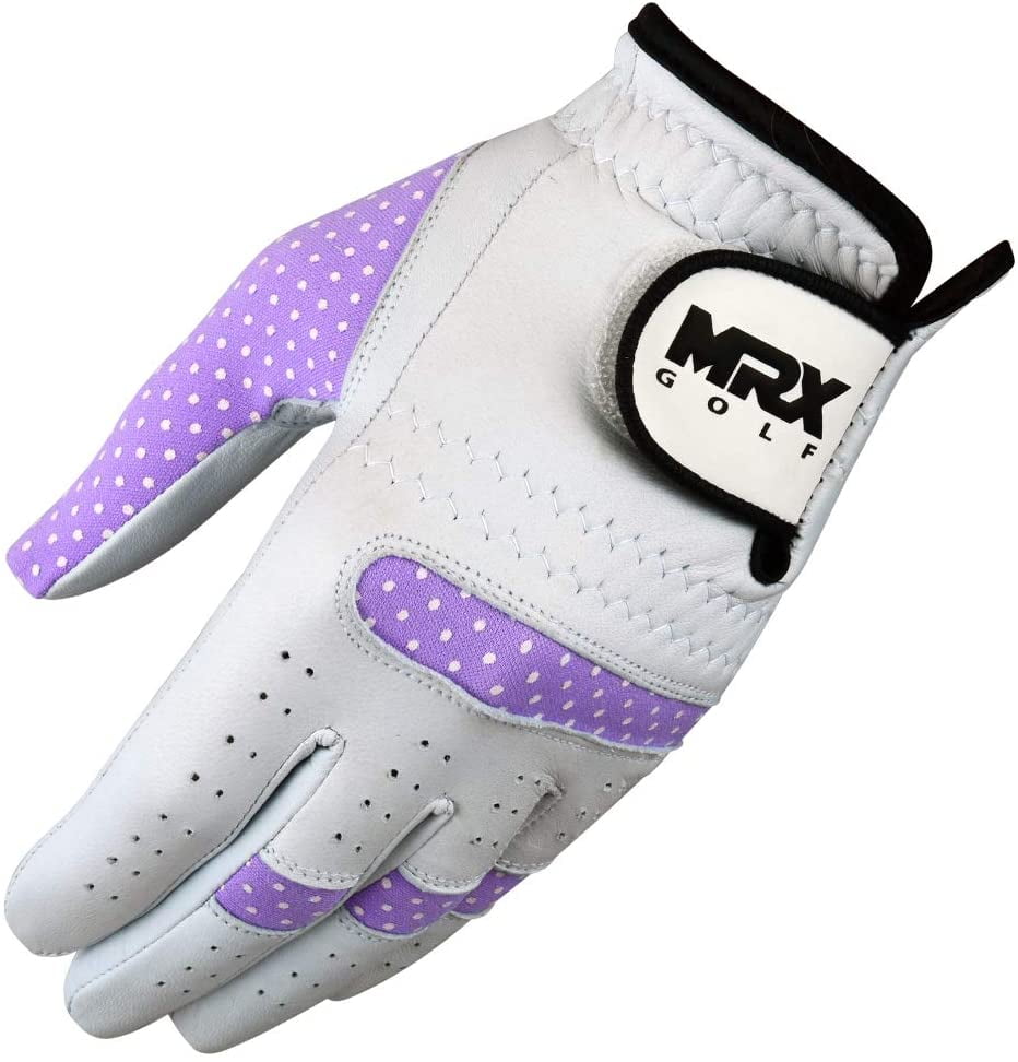 Sublimated Golf Glove w/ Lycra Back & Cabretta Leather Palm in