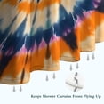 thumbnail image 6 of Orange Purple Blue Tie Dye Mandala Pattern Shower Curtain 72"x72" ,Bathroom Decorative Shower Curtains Set with 12 Hooks,Modern Waterproof Washable Shower Curtain, 6 of 6
