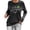Black, variant on St Patricks Day Womens Long Sleeve T Shirts Vintage Irish Shamrocks Clover Crewneck Tees Spring Fall Tshirt Slim Tops Black L
