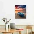 thumbnail image 2 of Creowell Sunset Beach Canvas Wall Art Picture 16x20in for Living Room Bedroom 16x20in, 2 of 3