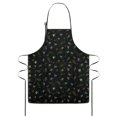 thumbnail image 2 of Leaf Black Couple Apron with Pocket Extra Long Aprons Waterproof Bib Aprons for Birthday Gifts for Dad Step Cooking Aprons for Kitchen Cool BBQ Grilling (Set Of 2), 2 of 7