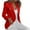 Red, variant on YYDGH Women Double Breasted Cropped Blazer Jackets Lapel Open Front Long Sleeve Business Suit Jackets with Pocket