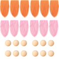thumbnail image 1 of Juego de 12 barbas de gnomo con bolas de madera para hacer tú mismo regalos de Navidad o de boda, 1 of 4