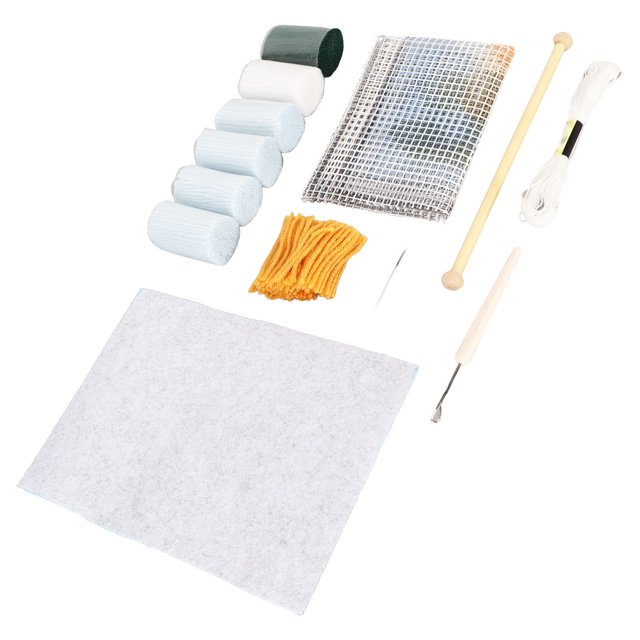 Latch Hook Craft Kit, DIY Adequate Yarn Exercise Hands On Skills Improve Concentration Soft Latch Hook Kit For Bedroom Decoration