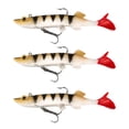 thumbnail image 2 of 3 piezas de señuelos artificiales de pesca de plomo blando con cola en T de 4,7 pulgadas, con anzuelo simple. 038, 2 of 9