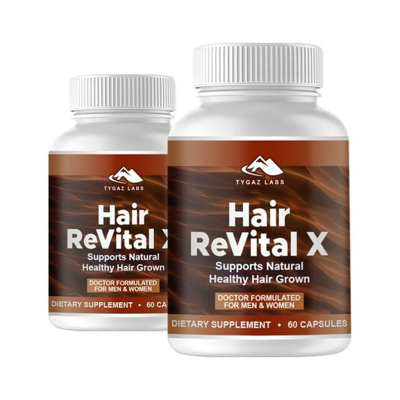 (2 Pack) Hair ReVital X - Hair Revital X Natural Hair Growth Support
