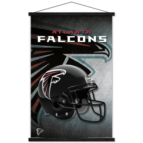 NFL Atlanta Falcons - Helmet 16 Wall Poster with Wooden Magnetic Frame, 22.375" x 34"