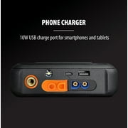 ToughTested Phoenix All-in-One Vehicle Jump Starter with Tire Inflator, 500A Jump Start, 150 PSI Air Pump, 10W USB Power Bank, Multi-Mode LED Light & Carry Case