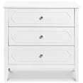thumbnail image 3 of Davinci Chloe Régence 3 Tiroirs Moderne Bois de Pin et MDF Commode en Blanc, 3 of 8
