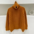thumbnail image 2 of Winter Turtleneck Chunky Sweater Slouchy Loose Pullover Outerwear Warm Thick, 2 of 4