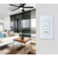 thumbnail image 4 of Westinghouse Lighting 7788500 Four Speed Ceiling Fan & LED Light Wall Control, White, 4 of 7