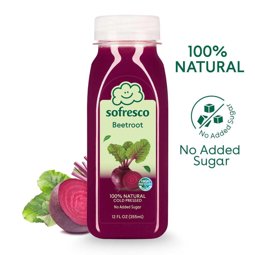 Sofresco Beetroot Juice, 100 Vegetable Juice/No sugar added 12 Fl Oz
