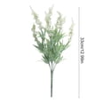 thumbnail image 3 of Specollect 1 Pcs Artificial Lavender Flowers Flocked Realistic Bouquet for Wedding Decor Floral Arrangements Centerpieces Home Office Tabletop Display, 3 of 7
