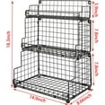 thumbnail image 4 of Stackable Wire Basket 3 Tier Countertop& Wall Mounted Metal Storage Basket for K, 4 of 9