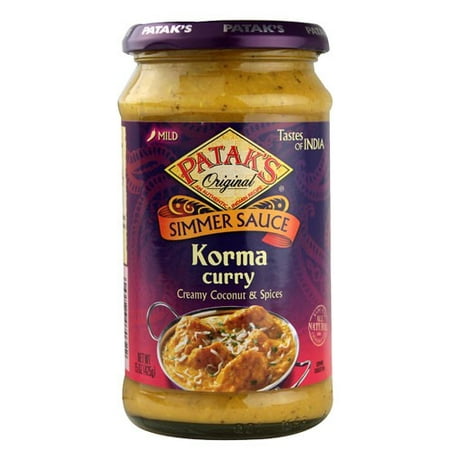 (2 Pack) Patak's Tastes Of India Simmer Sauce, Korma Curry, (Best Taste Of India)