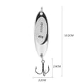 thumbnail image 1 of Cebo De Pesca, Juego De Anzuelos De Señuelos De Pesca De Metal Plateado Para La Noche Para Pescar ZAQW crank bait tackle, 1 of 6