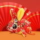 thumbnail image 4 of Lindo Año Nuevo Chino Conejo De Peluche De Juguete Muñeca Vacaciones Animales De Peluche 20 Cm Rojo Profundo+Lindo Año Nuevo Chino Conejo De Peluche De Juguete Muñeca Gloria none, 4 of 9