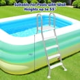 thumbnail image 4 of Costway 75.6" Above Ground Pool Ladder with Top Platform Non-slip Steps & Rounded Handrails, 4 of 10
