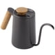 thumbnail image 4 of Cafetera de goteo de acero inoxidable de 600 ml con mango y pico largo (negra), 4 of 9