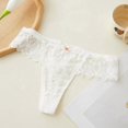thumbnail image 4 of Lace Thong Underwear For Women Low Waist Breathable Transparent Cut OutStretch Hipster Brief Panties Size S, 4 of 4