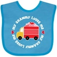 thumbnail image 3 of Inktastic My Grammy Loves Me Valentine Truck Boys or Girls Baby Bib, 3 of 4