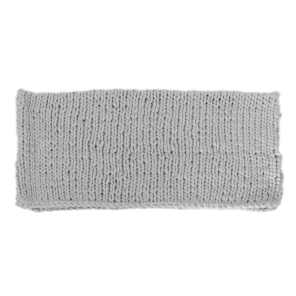 Siruishop Chunky Knit Blanket Thick Yarn Bulky Sofa Knitting Large Throw Gray Grey