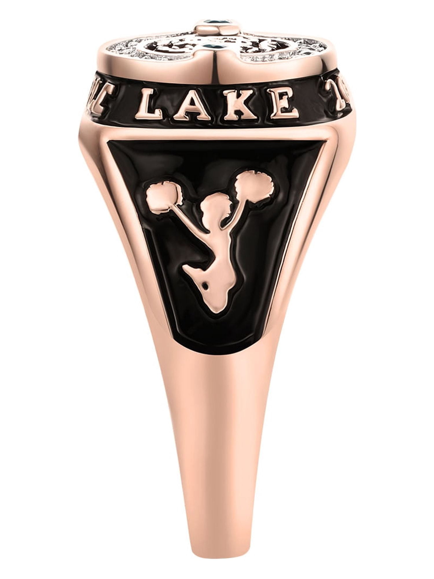 Order Now for 2025 Graduation, Freestyle Women's CZ Multiple Graphics Birthstone Class Ring, Personalized, High School or College